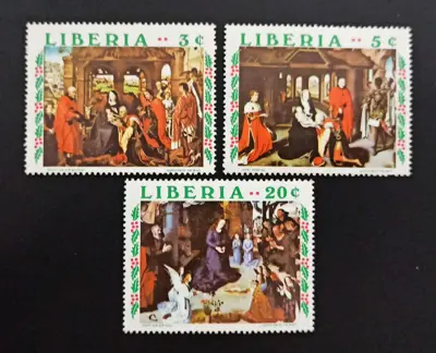 Обява: 🇱🇷 Либерия 1970 3,5 и 20 цента Готически Картини 🇱🇷