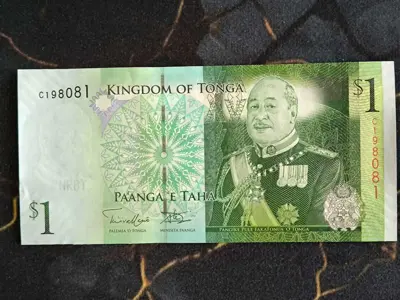 Обява: Банкнота - Тонга - 1 паанга UNC | 2009г.