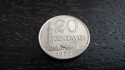 Обява: Монета - Бразилия - 20 центавос | 1970г.