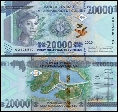 Обява: 🇬🇳 Гвинея 2020 20000 франка UNC нова 🇬🇳