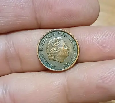 Обява: 1 цент Нидерландия 1950