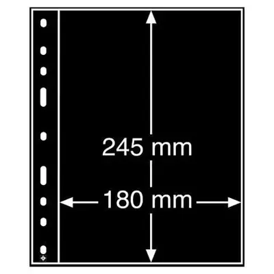 Обява: Leuchtturm Optima-1S черни листа- една банкнота /оп.5 бр/