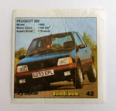 Обява: ⭐ Картинка BomBibom 1-60 42 Peugeot 205 ⭐