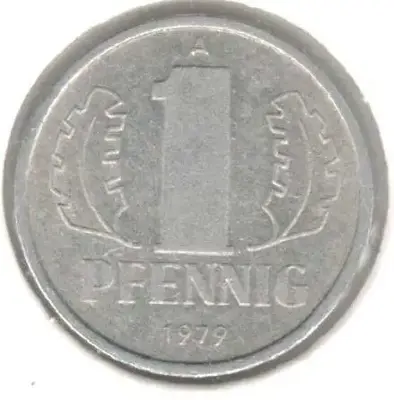 Обява: Germany D.R.-1 Pfennig-1979 A-KM# 8