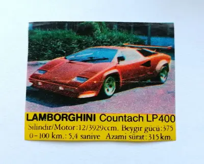 Обява: ⭐ Картинка Би-Бип 113 Lamborghini Countach LP400 ⭐