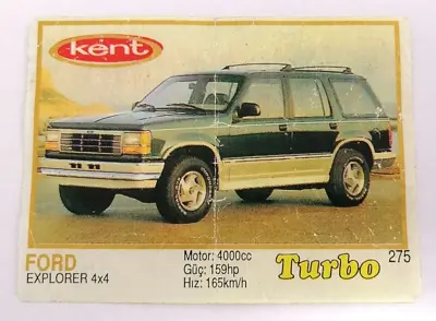 Обява: ⭐ Картинка Turbo Турбо жълто 275 Ford Explorer 4x4 ⭐