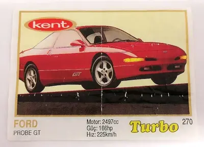 Обява: ⭐ Картинка Turbo Турбо жълто 270 Ford Probe GT ⭐