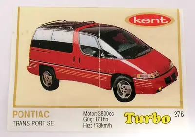 Обява: ⭐ Картинка Turbo Турбо жълто 278 Pontiac Trans Port ⭐