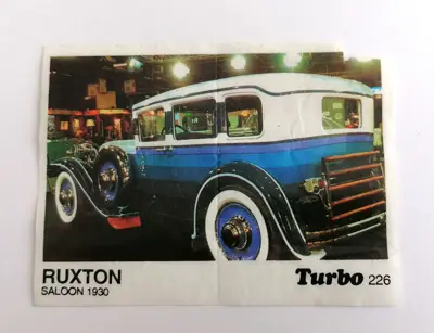 Обява: ⭐ Картинка Turbo Турбо черно 226 Ruxton Saloon 1930 ⭐