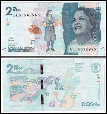 Обява: 🇨🇴 Колумбия 2022 2000 песос 🇨🇴