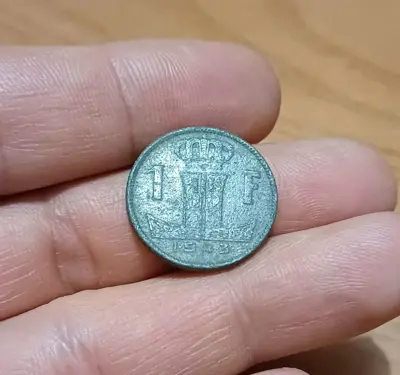 Обява: 1 франк Белги 1943 немска окупация