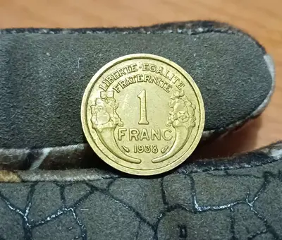 Обява: 1 франк Франция 1938 гланц