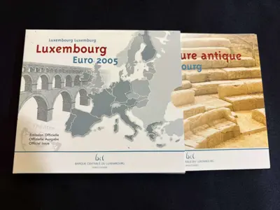 Обява: Люксембург 2005 - Комплектен банков евро сет от 1 цент до 2 евро + 2 евро възпоменателна монета