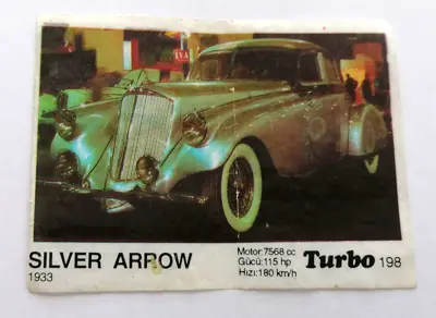 Обява: ⭐ Картинка Turbo Турбо черно 198 Silver Arrow 1933 ⭐