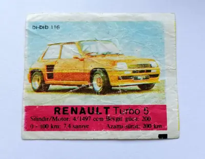 Обява: ⭐ Картинка Би-Бип 116 Renault Turbo 5 ⭐
