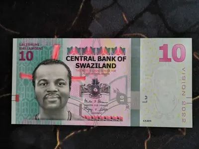 Обява: Банкнота - Свазиленд - 10 емалангени UNC | 2022г.