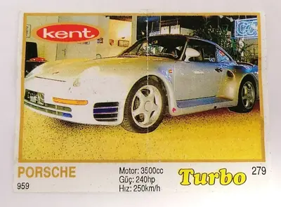 Обява: ⭐ Картинка Turbo Турбо жълто 279 Porsche 959 ⭐