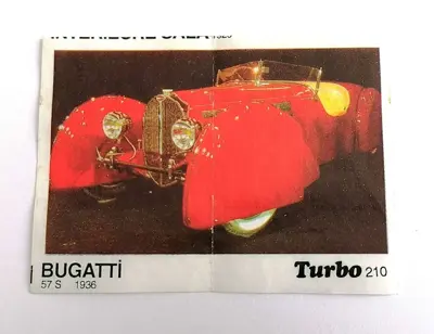 Обява: ⭐ Картинка Turbo Турбо черно 210 Bugatti 57 S 1936 ⭐