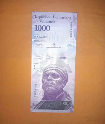 Обява: Венецуела 1000 боливара 2017 UNC