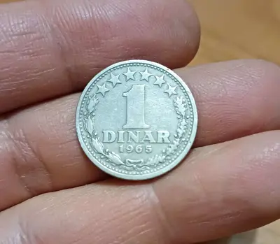 Обява: 1 динар Югославия 1965
