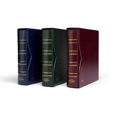 Обява: Leuchtturm Classic Numis с 5 листа за монети - син