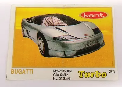 Обява: ⭐ Картинка Turbo Турбо жълто 261 Bugatti ⭐
