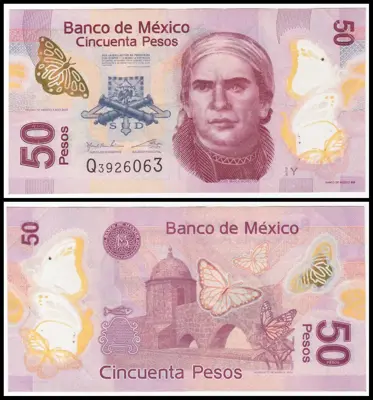 Обява: 🇲🇽 Мексико 2017 50 песос полимер 🇲🇽