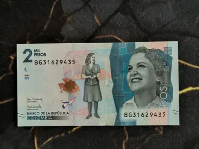 Обява: Банкнота - Колумбия - 2 000 песос UNC | 2021г.