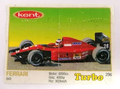 Обява: ⭐ Картинка Turbo Турбо жълто 296 Ferrari 643 ⭐