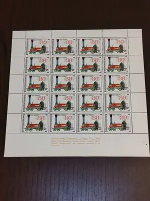 Обява: Пощенски марки "Локомотиви"
