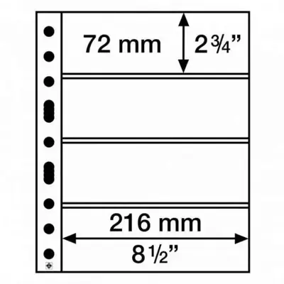 Обява: Grande - 4C прозрачни листи- четири банкноти 216х72 мм /5 бр/