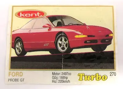 Обява: ⭐ Картинка Turbo Турбо жълто 270 Ford Probe GT ⭐