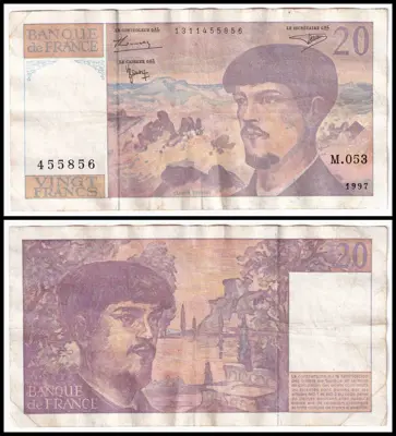 Обява: 🇫🇷 Франция 1997 20 франка 🇫🇷
