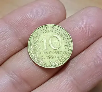 Обява: 10 центимес Франция 1997