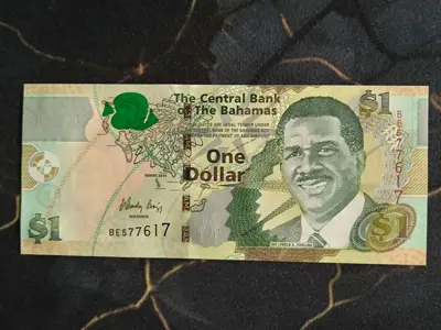 Обява: Банкнота - Бахами - 1 долар UNC | 2015г.