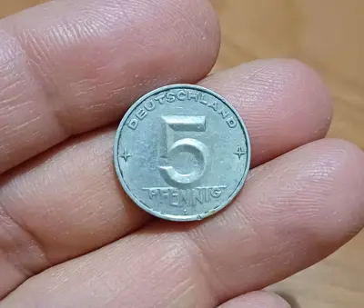Обява: 5 пфенинга ГДР редки