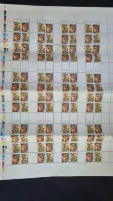 Обява: България - Лист от 12 карнетки Европа 2007 – Скаути неразрязани , перфорирани , рядък материал