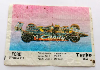 Обява: ⭐ Картинка Turbo Турбо черно 62 Ford Tyrrell-011 ⭐