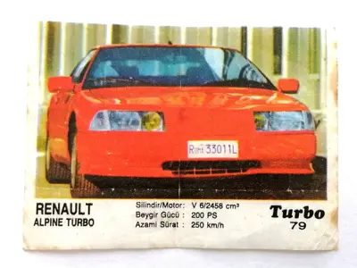 Обява: ⭐ Картинка Turbo Турбо черно 79 Renault Alpine ⭐