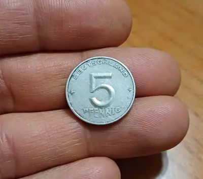 Обява: 5 пфенинга ГДР 1952 редки