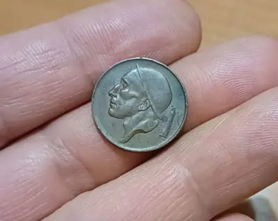 Обява: 50 центимес Белгия 1954