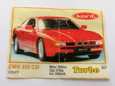 Обява: ⭐ Картинка Turbo Турбо жълто 307 BMW 850 CSI Coupe ⭐
