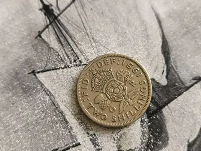 Обява: Монета - Великобритания - 2 шилинга | 1951г.