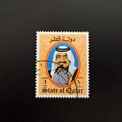 Обява: 🇶🇦 Катар 1984 1 риал Шейх Халифа 🇶🇦