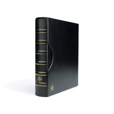 Обява: Leuchtturm Grande - албум с касета с 10 листа за картончета черен