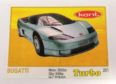 Обява: ⭐ Картинка Turbo Турбо жълто 261 Bugatti ⭐