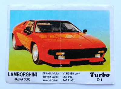 Обява: ⭐ Картинка Turbo Турбо черно 91 Lamborghini Jalpa 3 ⭐