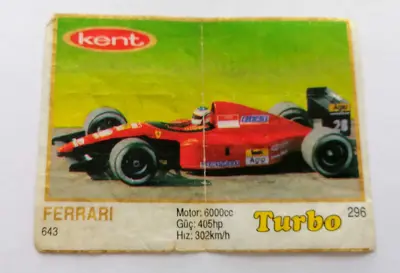 Обява: ⭐ Картинка Turbo Турбо жълто 296 Ferrari 643 ⭐