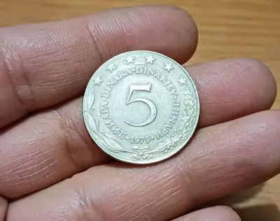 Обява: 5 динара Югославия 1979