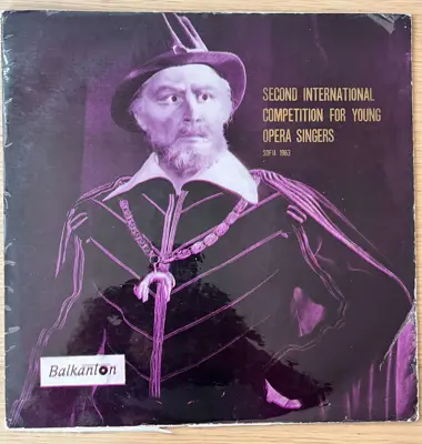 Обява: Second International Competition for Young Opera Singers – Sofia 1963